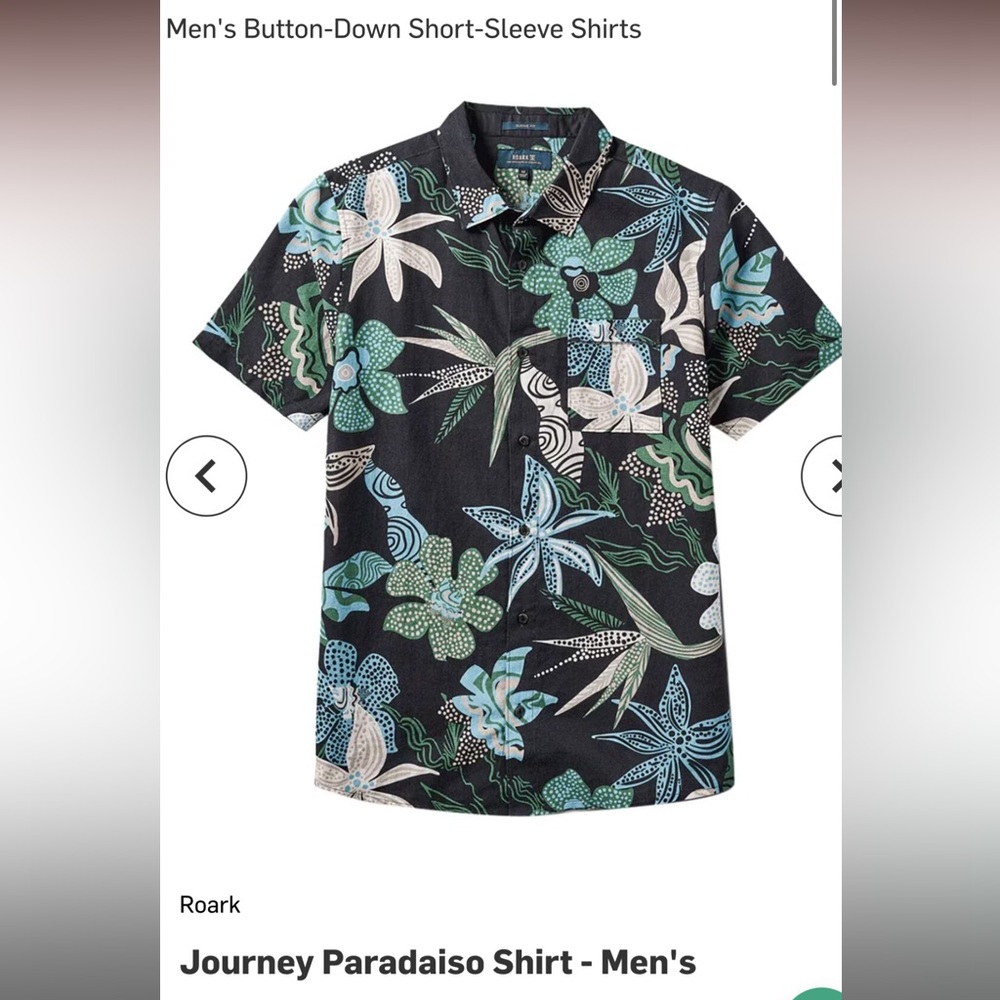 Roark men’s button up shirt - journey paradaiso